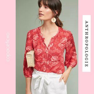 Anthropologie Floral Coconino Printed Buttondown
